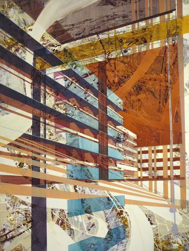 Original Abstract Architecture Paintings by Ben Boothby