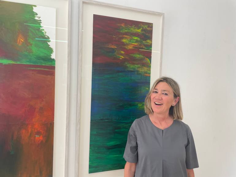 Original Expressionism Landscape Painting by Kasimir De Dalmau Oriol