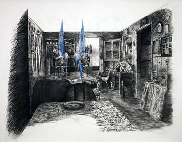 Original Surrealism Places Drawings by Bradley LaMere