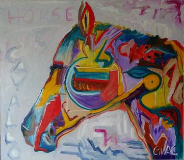 Original Horse Paintings by Giac Giacomo Cipressi