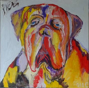 Original Dogs Paintings by Giac Giacomo Cipressi