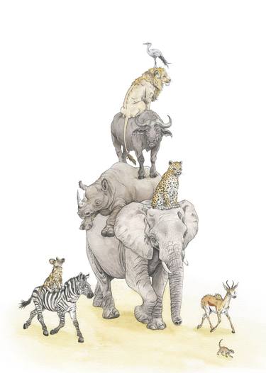 Original Illustration Animal Paintings by DMC illustrations