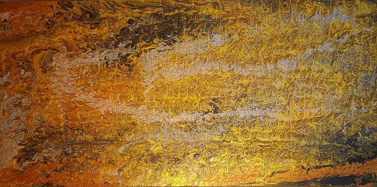 Original Abstract Painting by Debra Ward Westman | Abstract Art on Canvas | Wild Honey