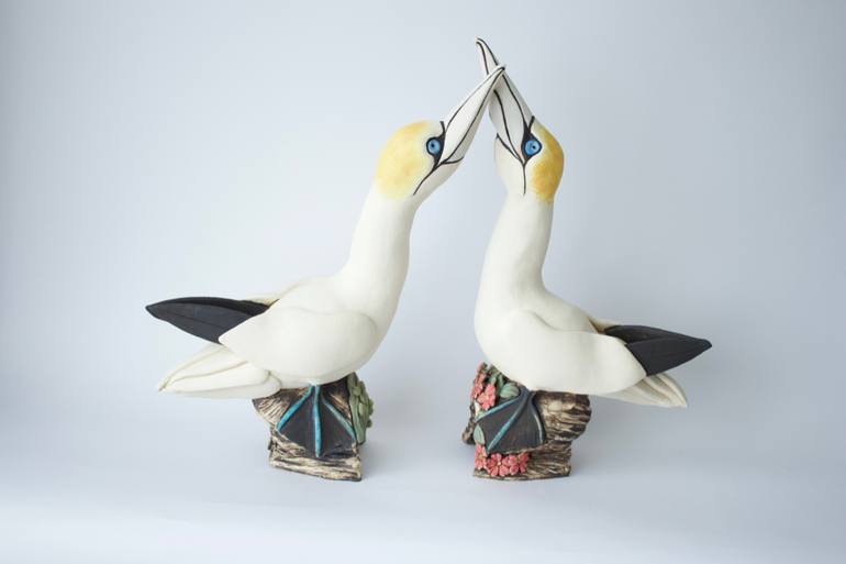 Original Folk Animal Sculpture by Lesley Anne Greene