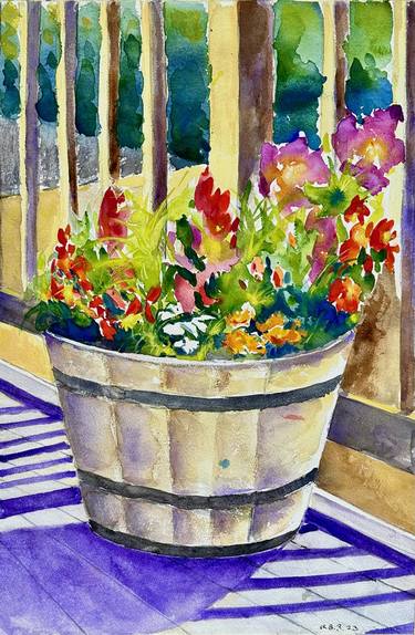 Original Expressionism Floral Paintings by V Kezerashvili
