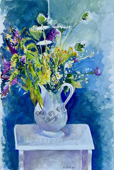 Original Expressionism Floral Paintings by Vladimir Kezerashvili