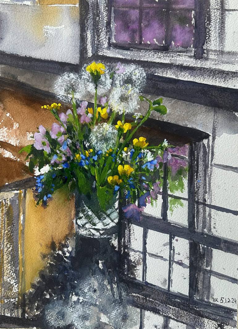 Wild flowers Painting by V Kezerashvili | Saatchi Art