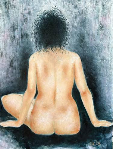 Original Figurative Nude Paintings by V Kezerashvili