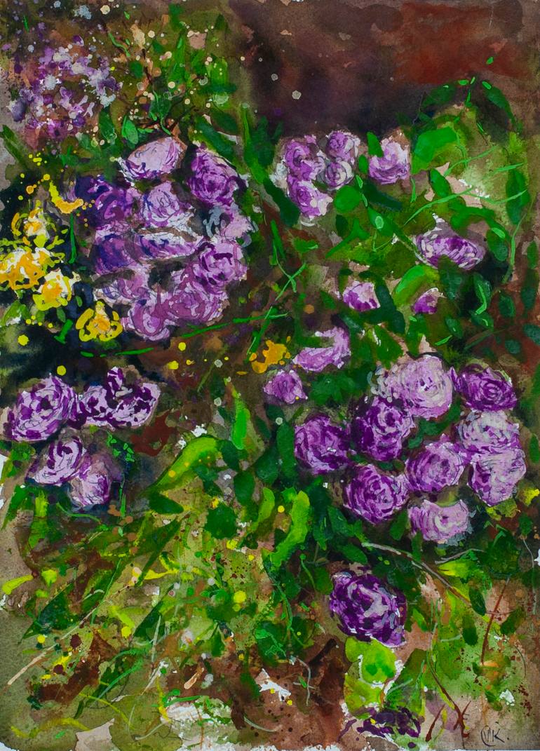 Roses Painting by V Kezerashvili | Saatchi Art
