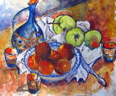 Print of Expressionism Still Life Paintings by Vladimir Kezerashvili