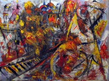 Original Expressionism Language Paintings by Vladimir Kezerashvili