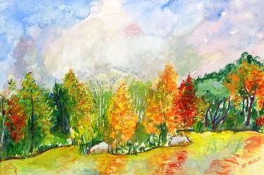 Print of Abstract Landscape Paintings by Vladimir Kezerashvili