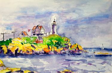 Nubble Lighthouse, Cape Neddick Maine - 08.21.2017 thumb