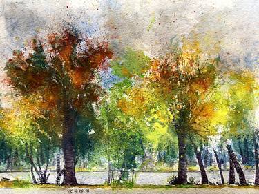 Original Expressionism Landscape Paintings by Vladimir Kezerashvili
