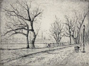 Original Landscape Printmaking by Vladimir Kezerashvili