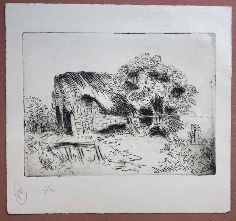 Original Realism Landscape Printmaking by V Kezerashvili