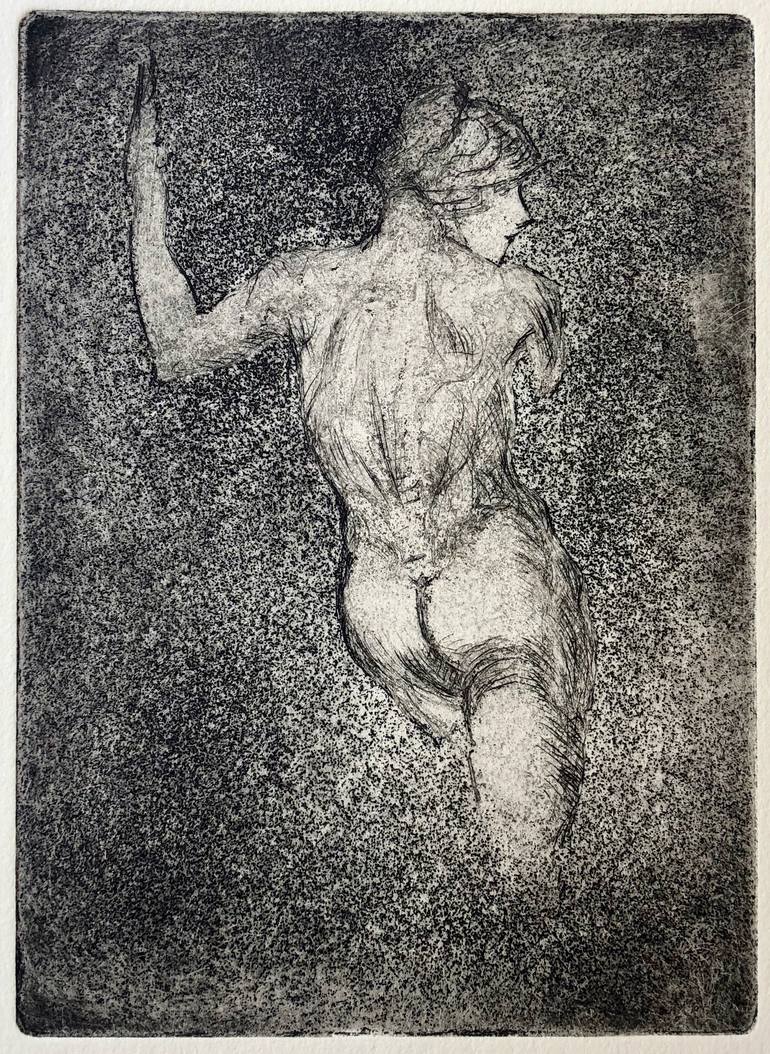 Original Realism Nude Printmaking by Vladimir Kezerashvili