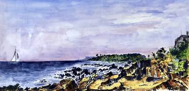 Print of Impressionism Seascape Paintings by Vladimir Kezerashvili