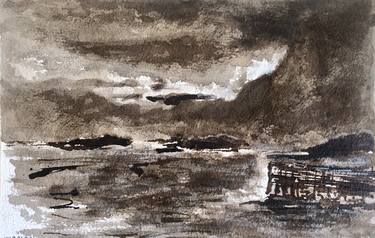 Original Seascape Drawings by Vladimir Kezerashvili