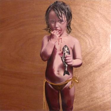 Print of Realism Children Paintings by Tilo Uischner