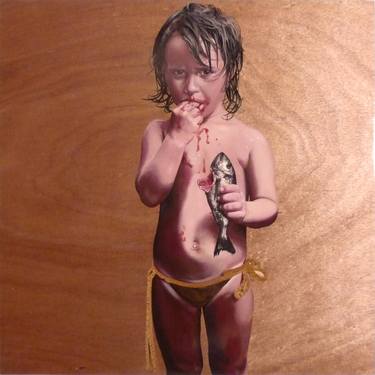 Original Realism Children Paintings by Tilo Uischner