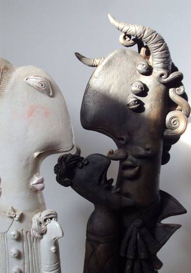 Devil is not so terrible, ceramic sculpture thumb