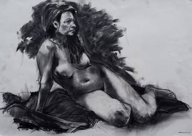 Print of Realism Nude Drawings by Frank Forster