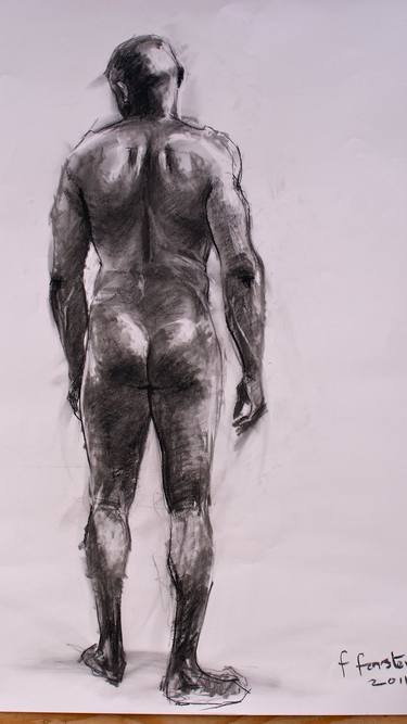 Original Expressionism Nude Drawings by Frank Forster