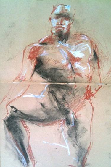 Original Nude Drawings by Frank Forster