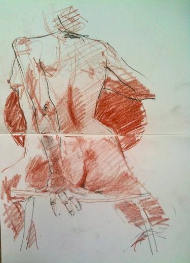 Original Nude Drawings by Frank Forster