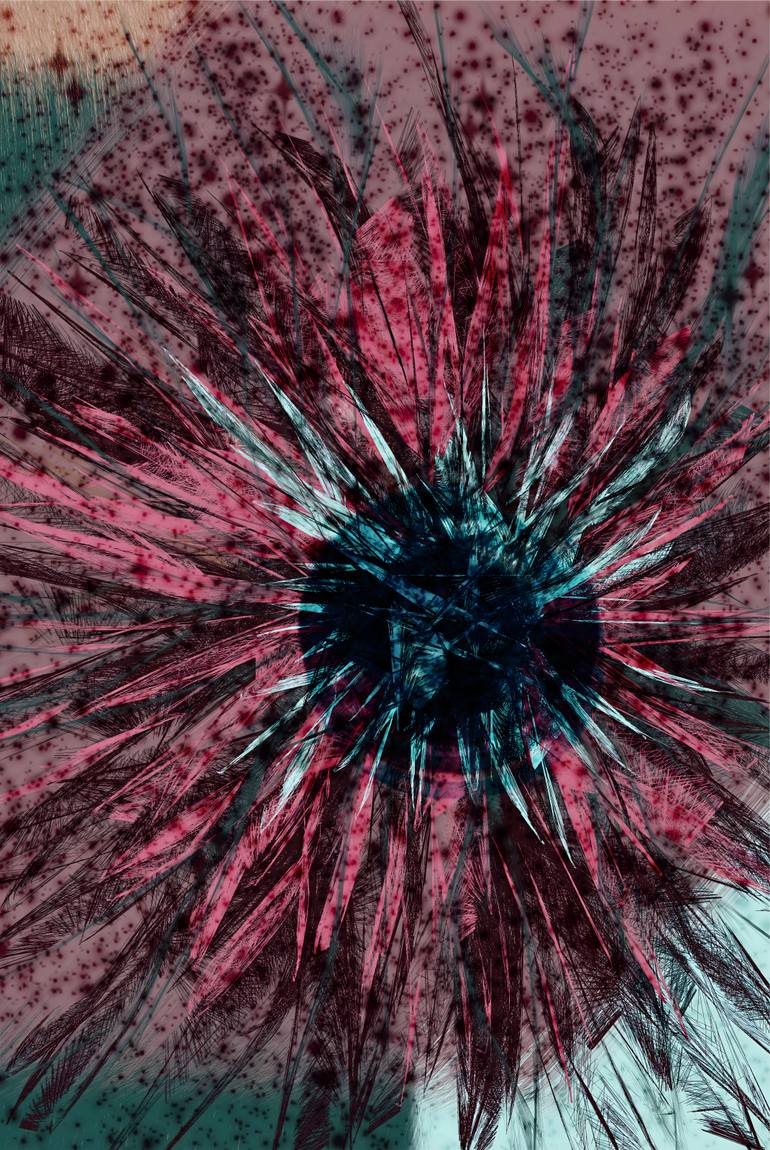 Original Love Digital by Ece Emine Cakici | Abstract Art on Canvas | YOU ARE THE APPLE OF MY EYE