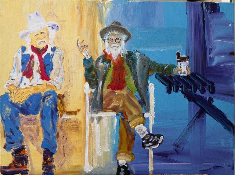 Original People Painting by Oleg Ivanov | Expressionism Art on Canvas | Forever young