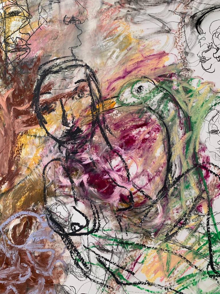 Original Abstract Expressionism Abstract Painting by Lara Auer