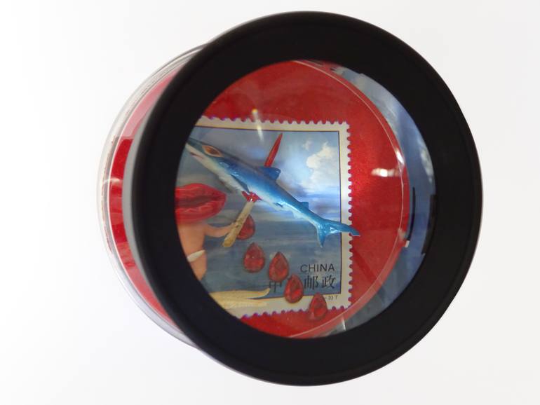 Original Dada Animal Collage by Lilac Madar