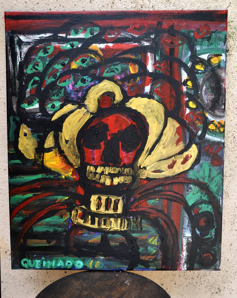 Original Mortality Painting by Sónia Queimado-Lima