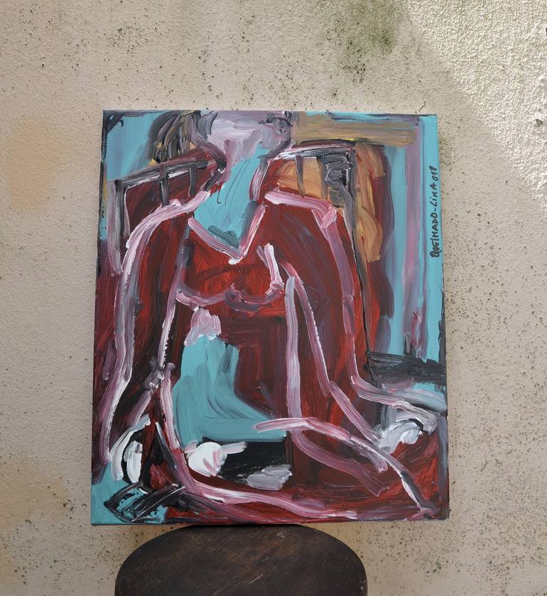 Original Abstract Expressionism People Painting by Sónia Queimado-Lima