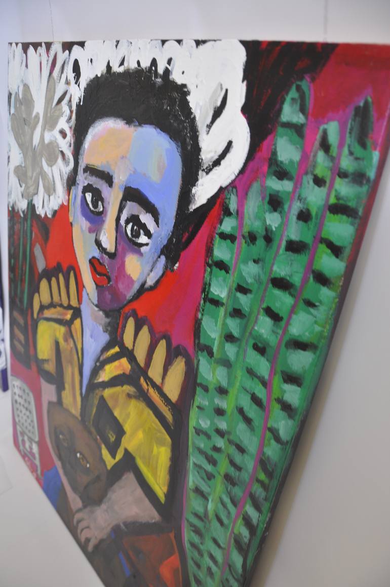 Original Expressionism Family Painting by Sónia Queimado-Lima