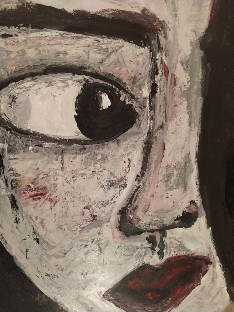 Original Expressionism People Painting by Sónia Queimado-Lima