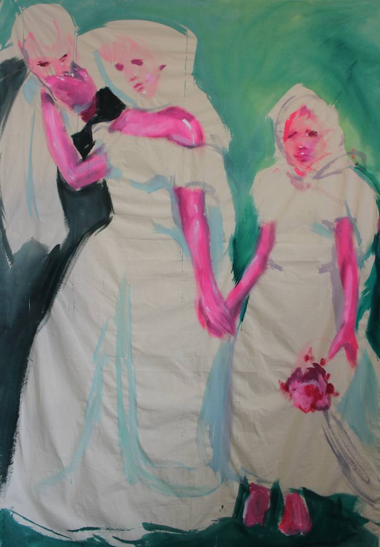 Original Family Painting by Sara Milojevic | Contemporary Art on Canvas | Always, Everywhere, and to the End of the World