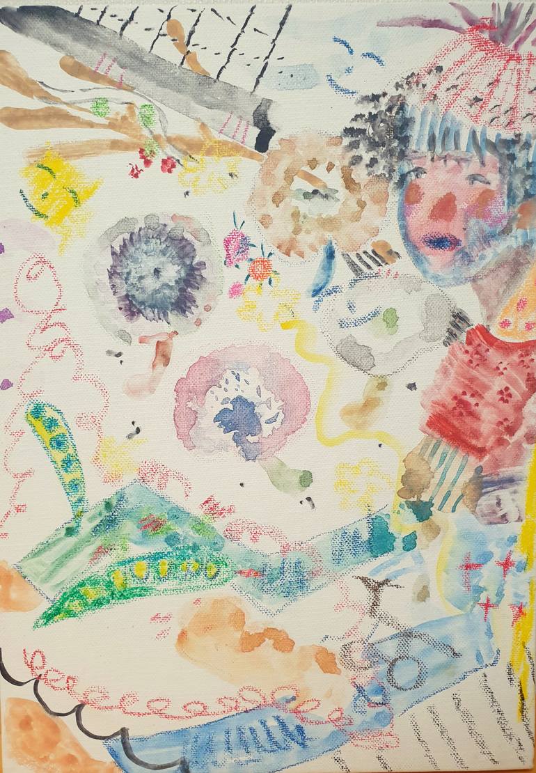 Original Abstract Painting by Jeom An | Abstract Expressionism Art on Canvas | Happy birthday to you.