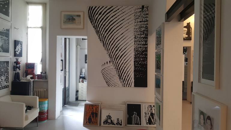 Original Pop Art Architecture Painting by Fabrizio Musa