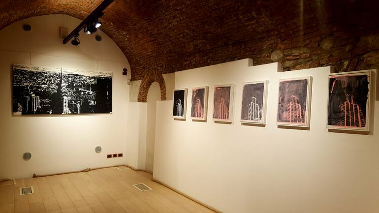 Original Figurative Architecture Painting by Fabrizio Musa
