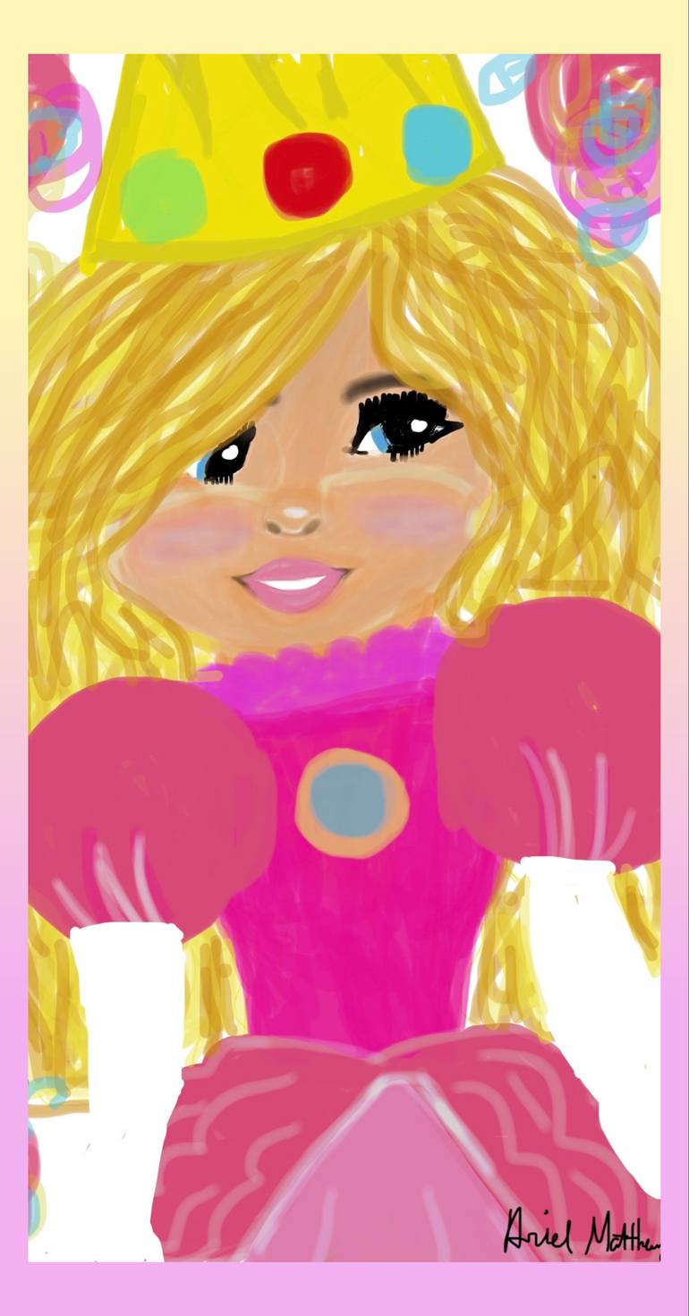 Original Cartoon Digital by Ariel Matthews | Digital Art Art on Other | Realistic Princess Peach(from The Super Mario Bros movie)