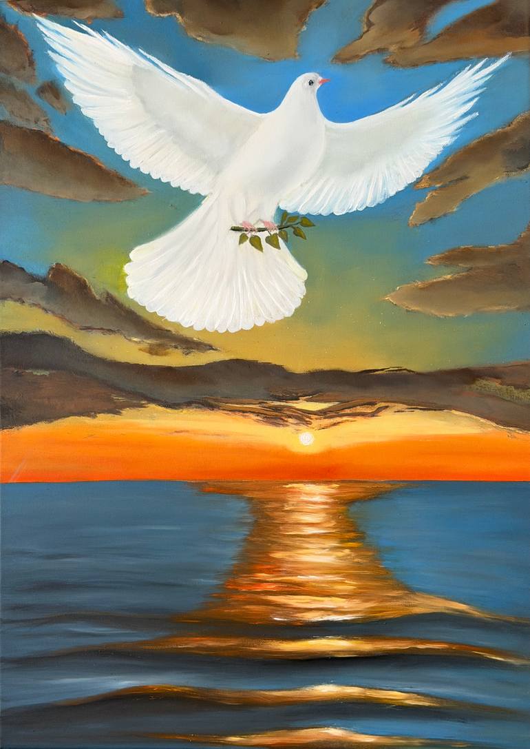 Original Sunset Painting by Ornella Wilson | Impressionism Art on Canvas | The promise