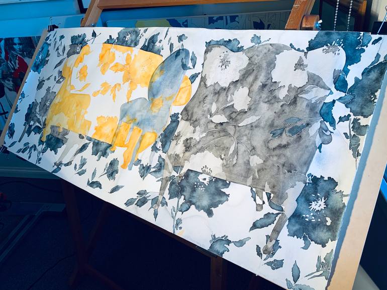 Original Art Deco Other Painting by Liliana Miguel Sanz