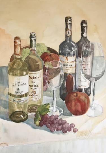 Original Realism Food & Drink Paintings by Liliana Miguel Sanz