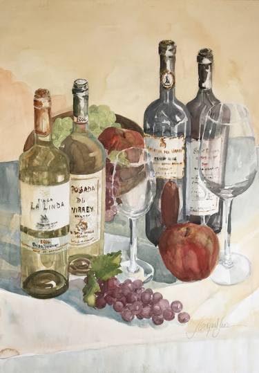 Print of Food & Drink Paintings by Liliana Miguel Sanz