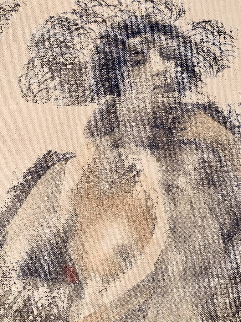 Original Impressionism Nude Painting by Liliana Miguel Sanz