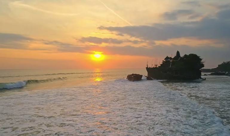 Original Nature Photography by Ranto N | Digital Art Art on Paper | The Perfect Beauty of Sunset in Tanah Lot. Bali-Indonesia.