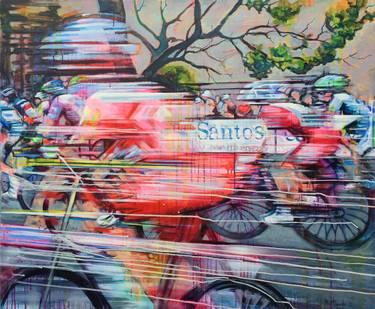 Print of Expressionism Bike Paintings by Jacky Murtaugh